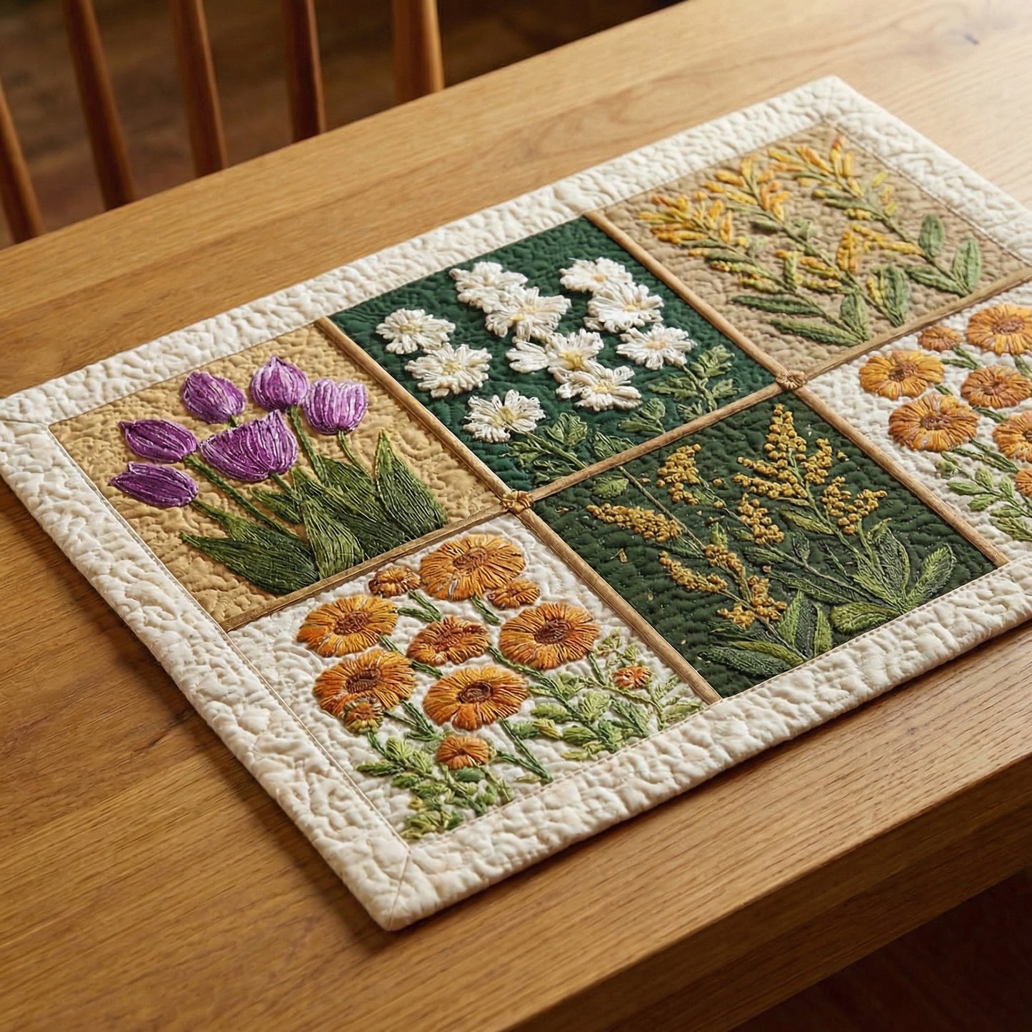 Wildflower Table Quilted Place Mat NCU0DV2005