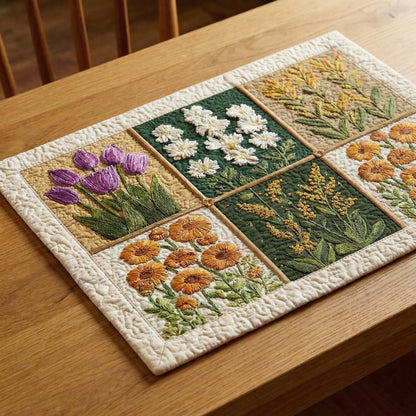 Wildflower Table Quilted Place Mat NCU0DV2005