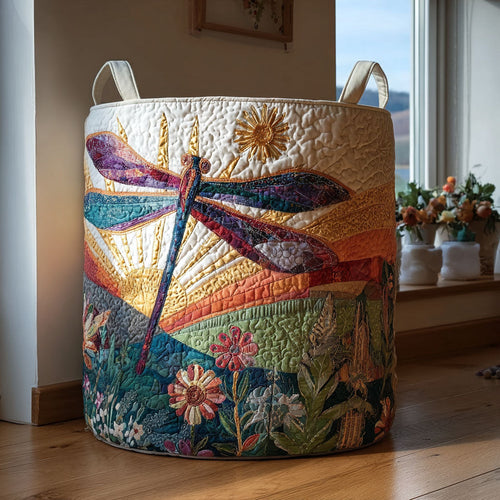 Wildflower Dawn Quilted Laundry Basket NCU0PTT2582