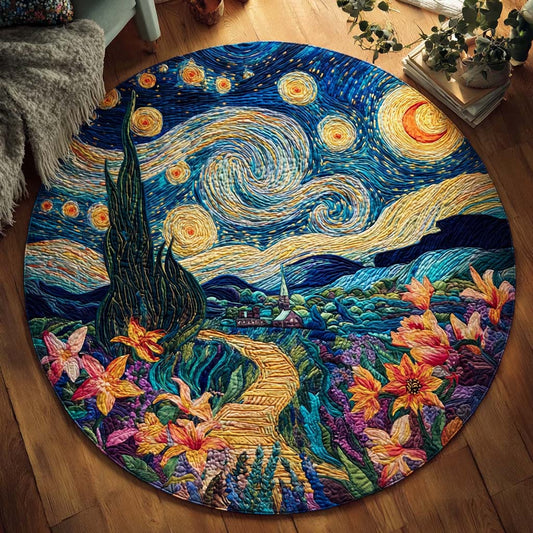 Wildflower Dream Quilted Round Mat NCU0DQQ0217