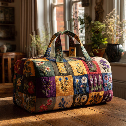 Wildflower Harmony Quilted Duffle Bag NCU0PTT2897