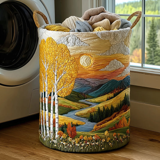 Wildflower Hills Quilted Laundry Basket NCU0TH2980