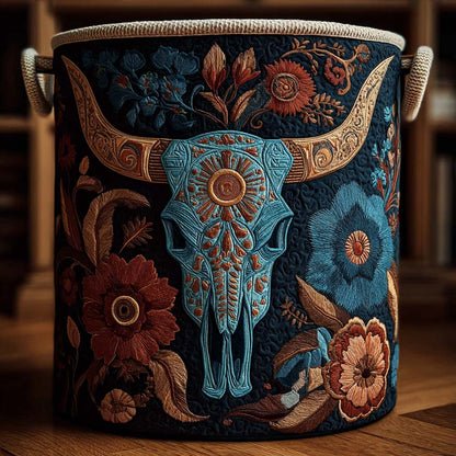 Wildflower Horn Quilted Laundry Basket NCU0DQQ0115