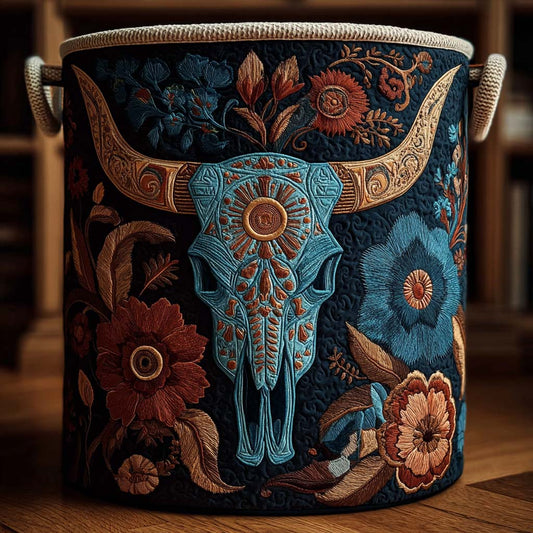 Wildflower Horn Quilted Laundry Basket NCU0DQQ0115