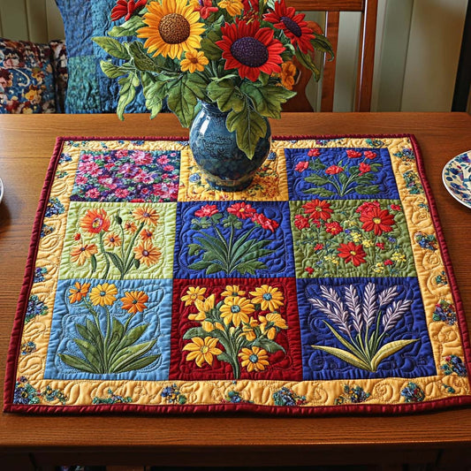 Wildflower Patch Quilted Table Topper NCU0NNT969