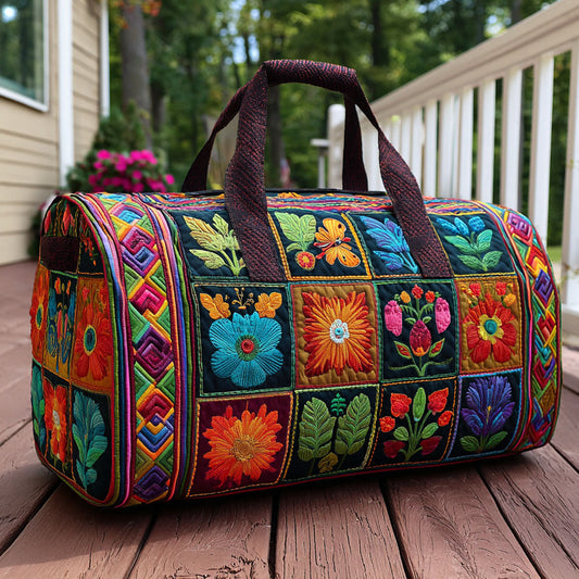 Wildflower Quilt Quilted Duffle Bag NCU0DDK2372