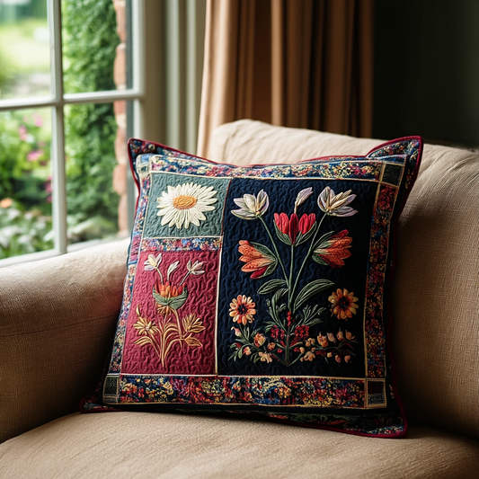 Wildflower Rows Quilted Pillow Case NCU0DDK533