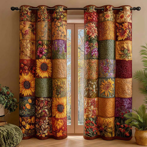 Wildflower Symphony Quilted Curtains NCU0NXD929