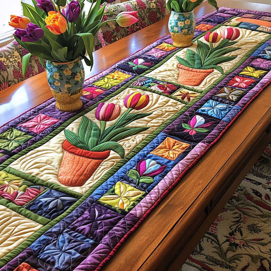 Wildflower Whispers Quilted Table Runner NCU0NNT962