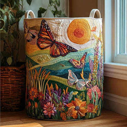 Wildflower Wings Quilted Laundry Basket NCU0PTT2596