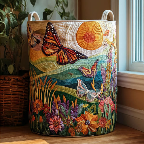 Wildflower Wings Quilted Laundry Basket NCU0PTT2596