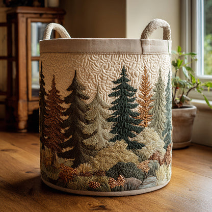 Wildwood Breeze Quilted Laundry Basket NCU0DV1666