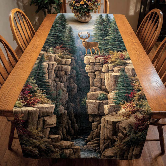 Wildwood Deer Quilted Table Runner NCU0NNL030