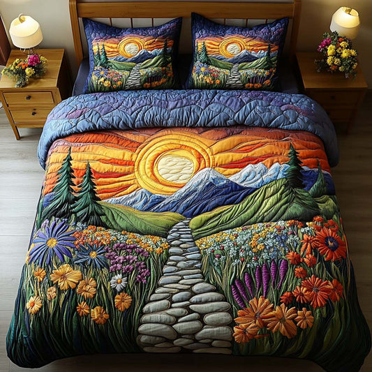 Winding Wonder 3-Piece Quited Bedding Set NCU0NNT843