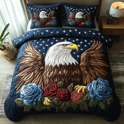 Wings of Honor 3-Piece Quilted Bedding Set NCU0DV515