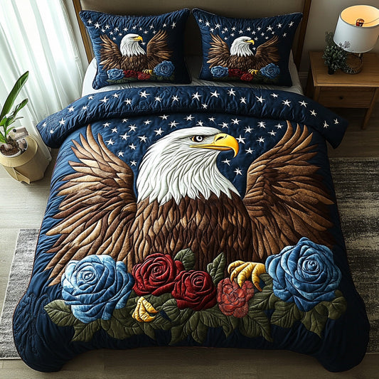 Wings of Honor 3-Piece Quilted Bedding Set NCU0DV515
