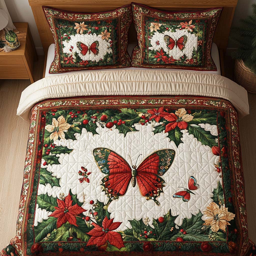 Winter Charm 3-Piece Quilted Bedding Set NCU0NNT104