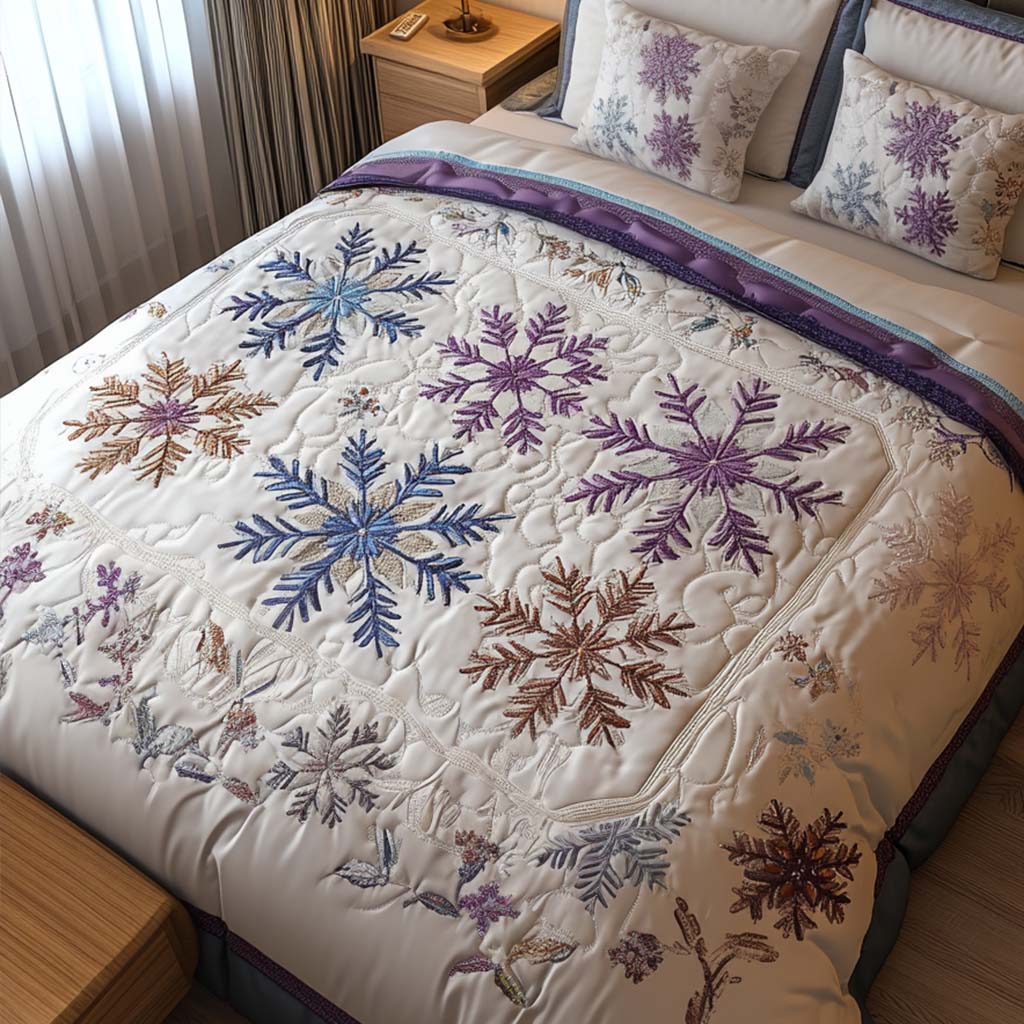 Winter Hues 3-Piece Quilted Bedding Set NCU0NNT051