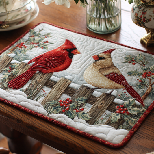 Winter Pair Quilted Placemat NCU0NNT1771
