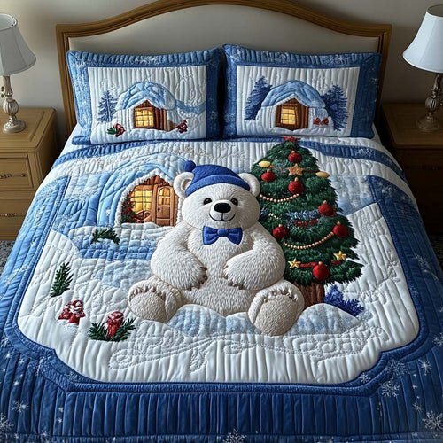 Winter Wonderland 3-Piece Quilted Bedding Set NCU0NNT143