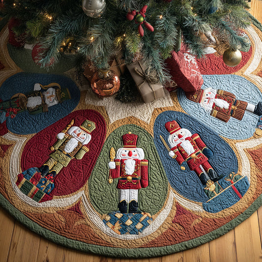 Winter Ballet Christmas Quilted Tree Skirt NCU0PTT1792
