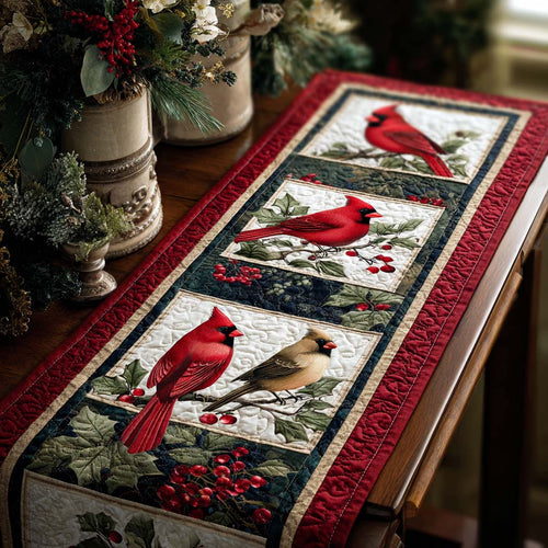 Winter Birds Quilted Table Runner NCU0NNT1770