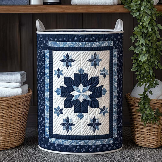 Winter Bloom Quilted Laundry Basket NCU0NXD222
