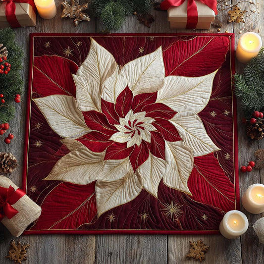Winter Blossom Twist Quilted Table Topper NCU0NXD232