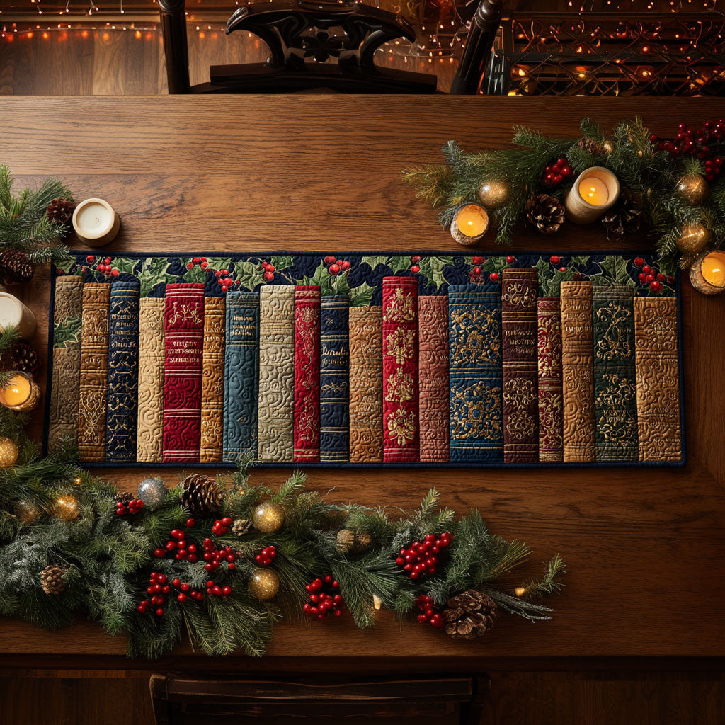 Winter Bookpath Quilted Table Runner NCU0NTV807