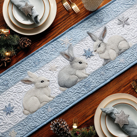 Winter Bunny Quilted Table Runner NCU0PTT1404