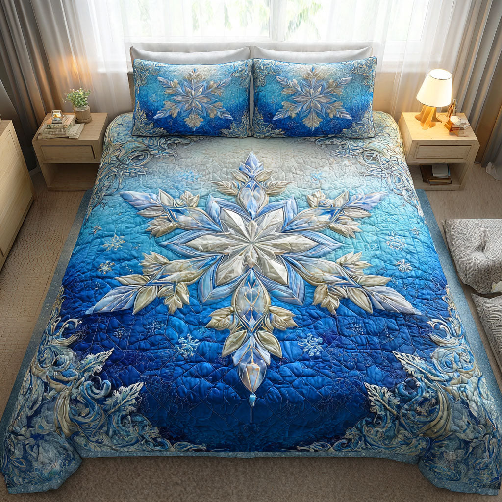 Winter Charm 3-Piece Quilted Bedding Set NCU0NTD606