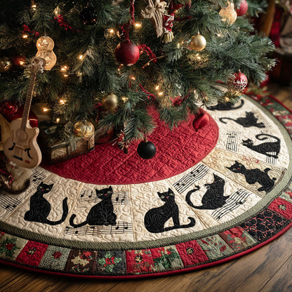Winter Chorus Christmas Quilted Tree Skirt NCU0NTD1163