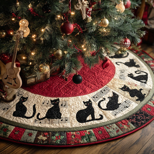 Winter Chorus Christmas Quilted Tree Skirt NCU0NTD1163