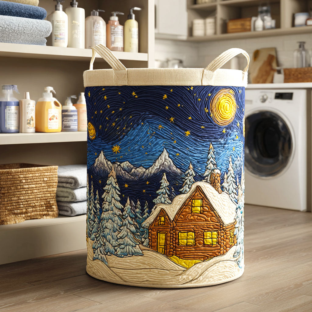 Winter Dream Quilted Laundry Basket NCU0NTV590