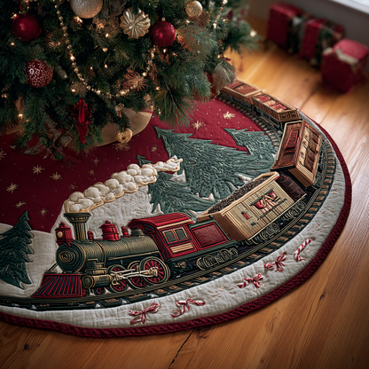 Winter Express Christmas Quilted Tree Skirt NCU0DDK1843