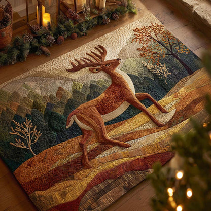 Winter Forest Leap Area Rug NCU0NXD886