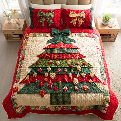 Winter Forest Magic 3-Piece Quilted Bedding Set NCU0NTD616