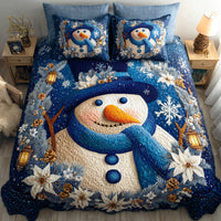 Winter Frost Glow 3-Piece Quilted Bedding Set NCU0NTD600