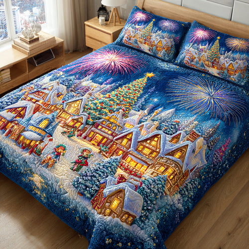 Winter Glow Haven 3-Piece Quilted Bedding Set NCU0NTD667