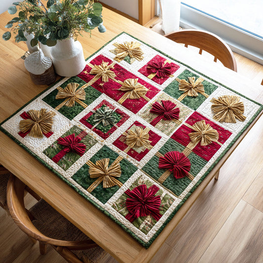 Winter Glow Quilted Table Topper NCU0NTD224