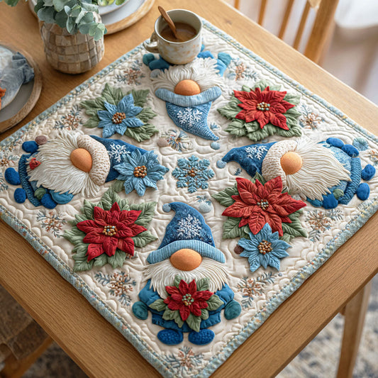 Winter Gnome Glow Quilted Table Topper NCU0NTD477