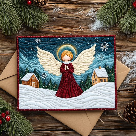 Winter Grace Quilted Fabric Postcard NCU0DDK1905