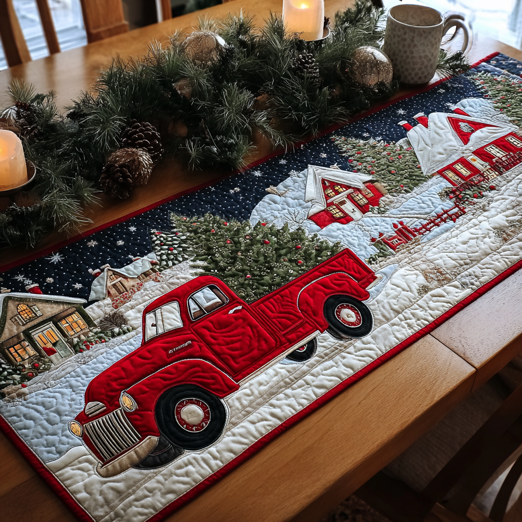 Winter Haul Quilted Table Runner NCU0DDK1333