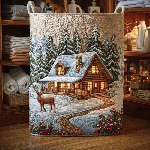 Winter Haven Quilted Laundry Basket NCU0NTV581