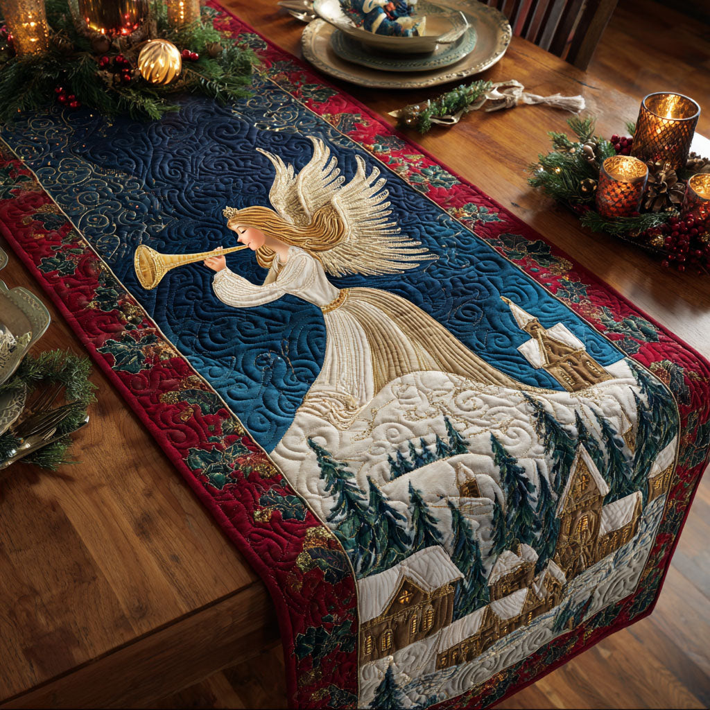 Winter Herald Quilted Table Runner NCU0NTV387