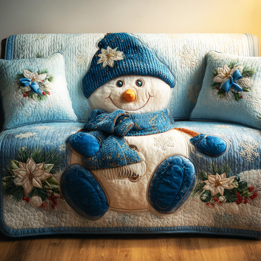 Winter Hug Smiles Quilted Sofa Cover NCU0NTD918