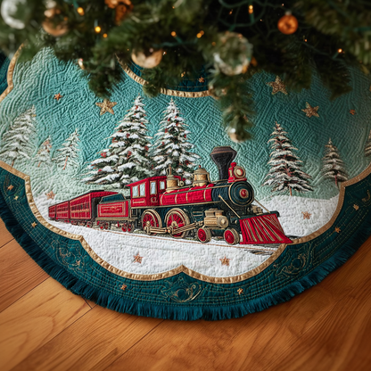 Winter Journey Christmas Quilted Tree Skirt NCU0DDK1755