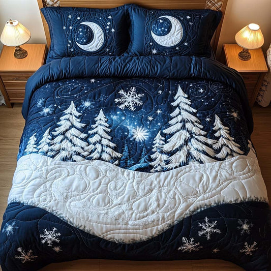 Winter Magic 3-Piece Quilted Bedding Set NCU0NNT1781