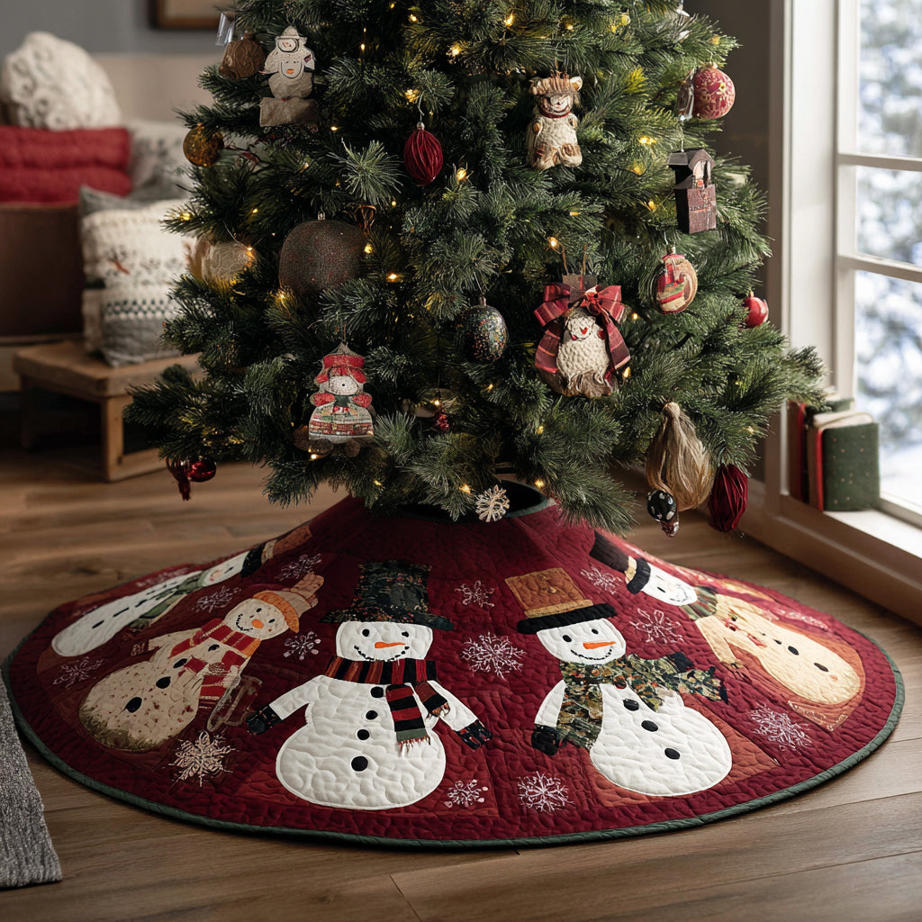 Winter Magic Christmas Quilted Tree Skirt NCU0DV1405