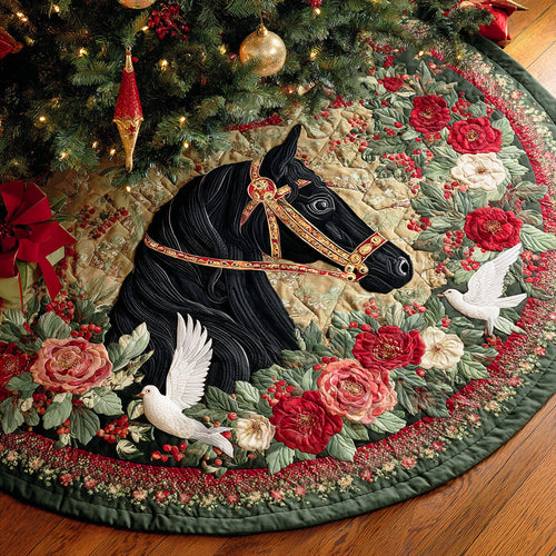 Winter Mane Grace Christmas Quilted Tree Skirt NCU0NTD798